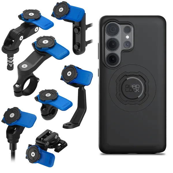 Quad Lock Kit Moto Supporto Manubrio Custodia Galaxy antiurto
