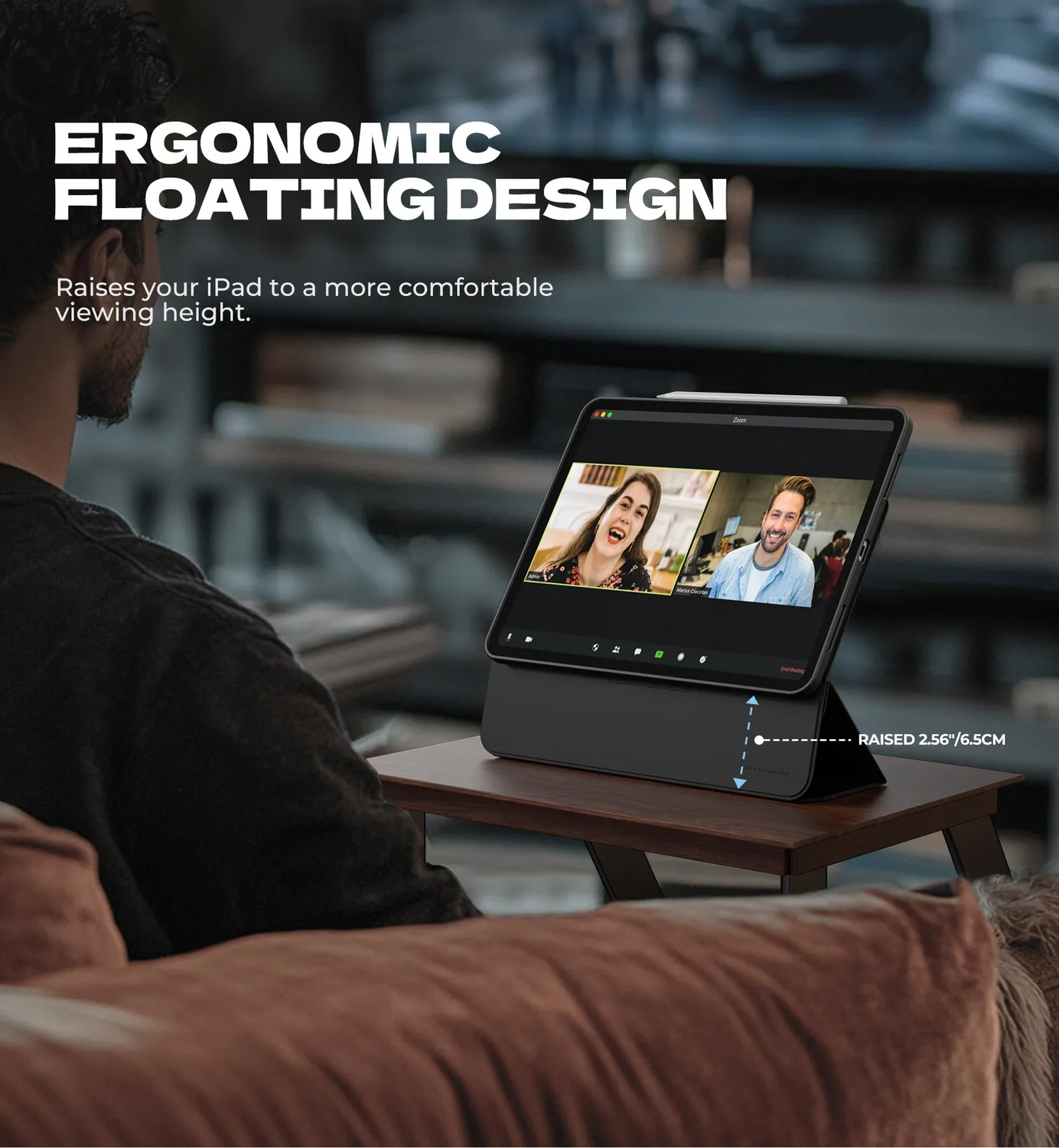 Dexnor Custodia iPad Pro 13 M4 2024 Magnetica Nera Stand