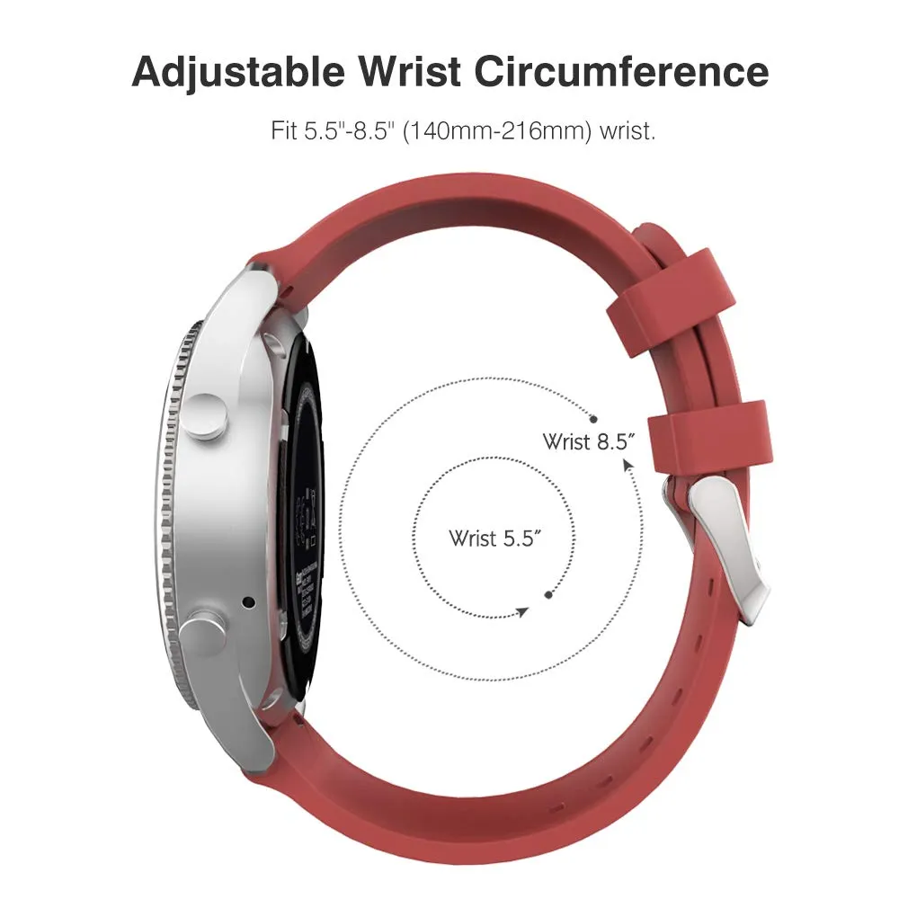 MoKo Cinturino Silicone 22mm Rosso Scuro Galaxy Watch