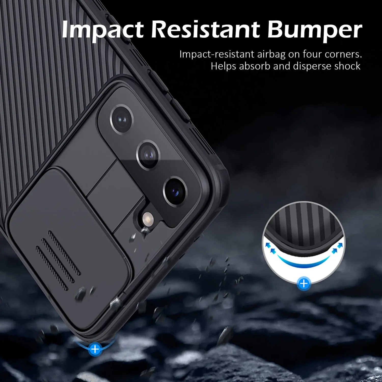 CloudValley Galaxy S21 Plus cover nera militare