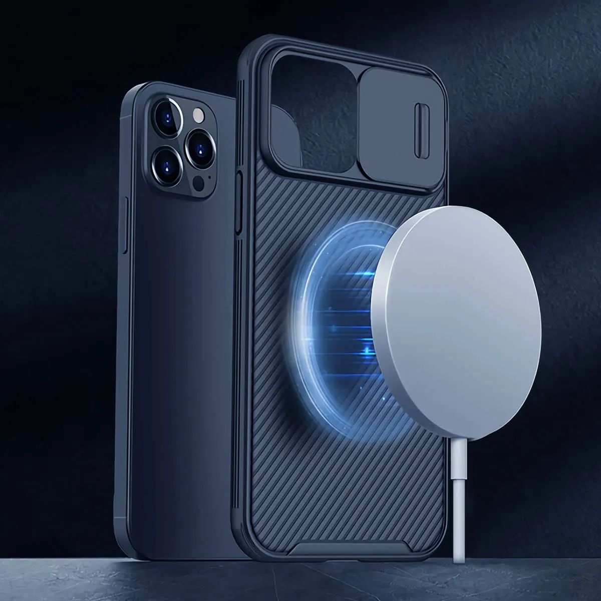 CloudValley iPhone 13 Pro Max custodia nera magnetica
