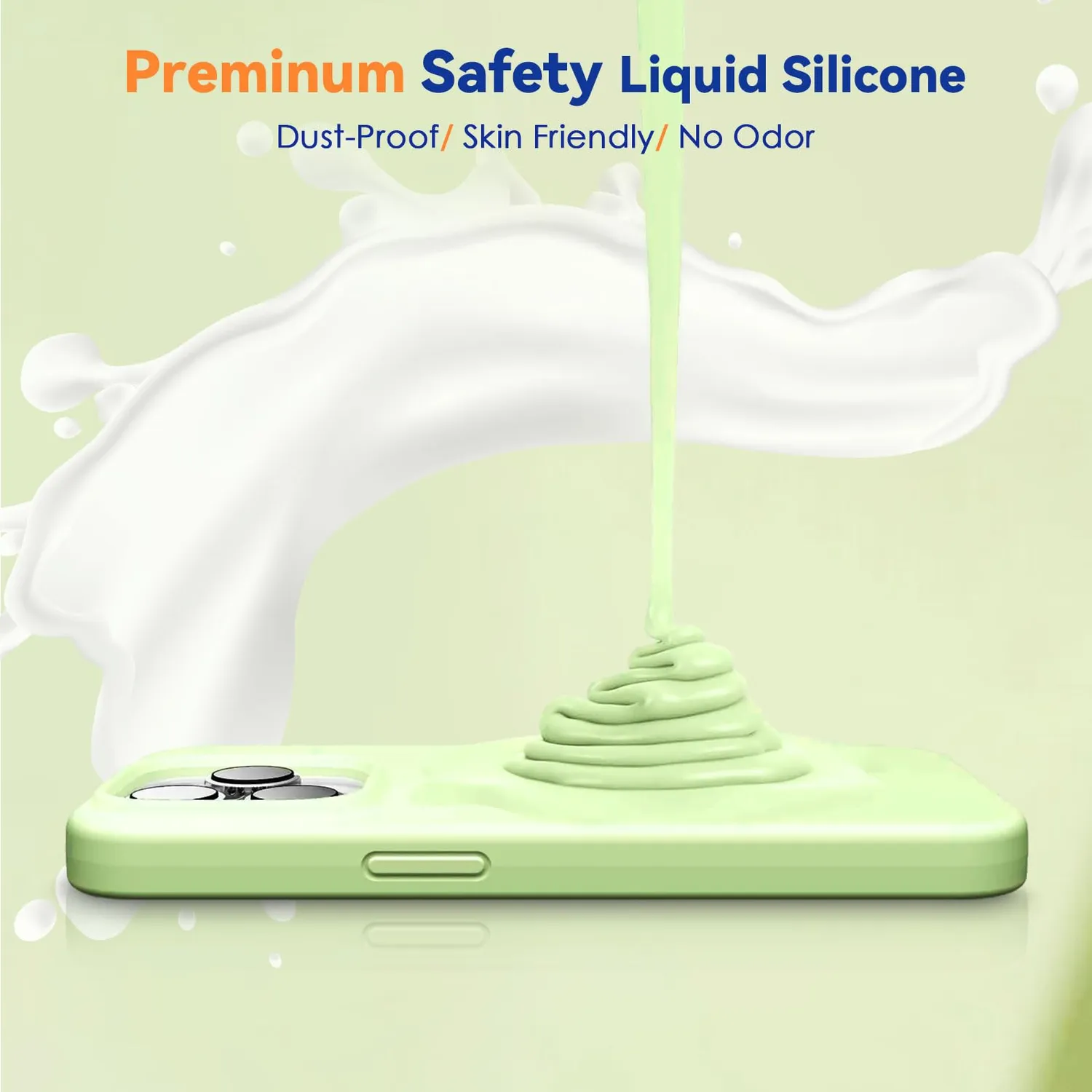 CloudValley iPhone 15 Pro cover MagSafe verde silicone