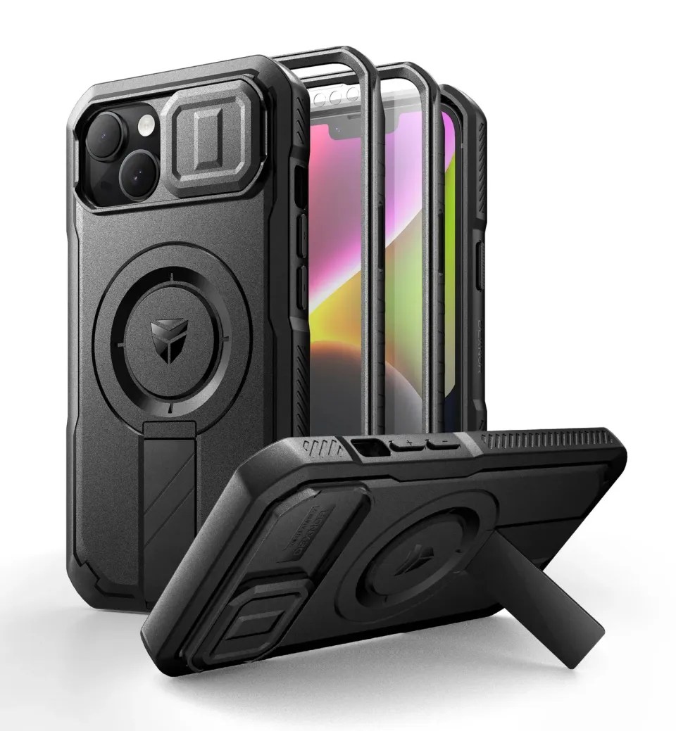 Dexnor iPhone 13 14 cover rugged nera MagSafe 360