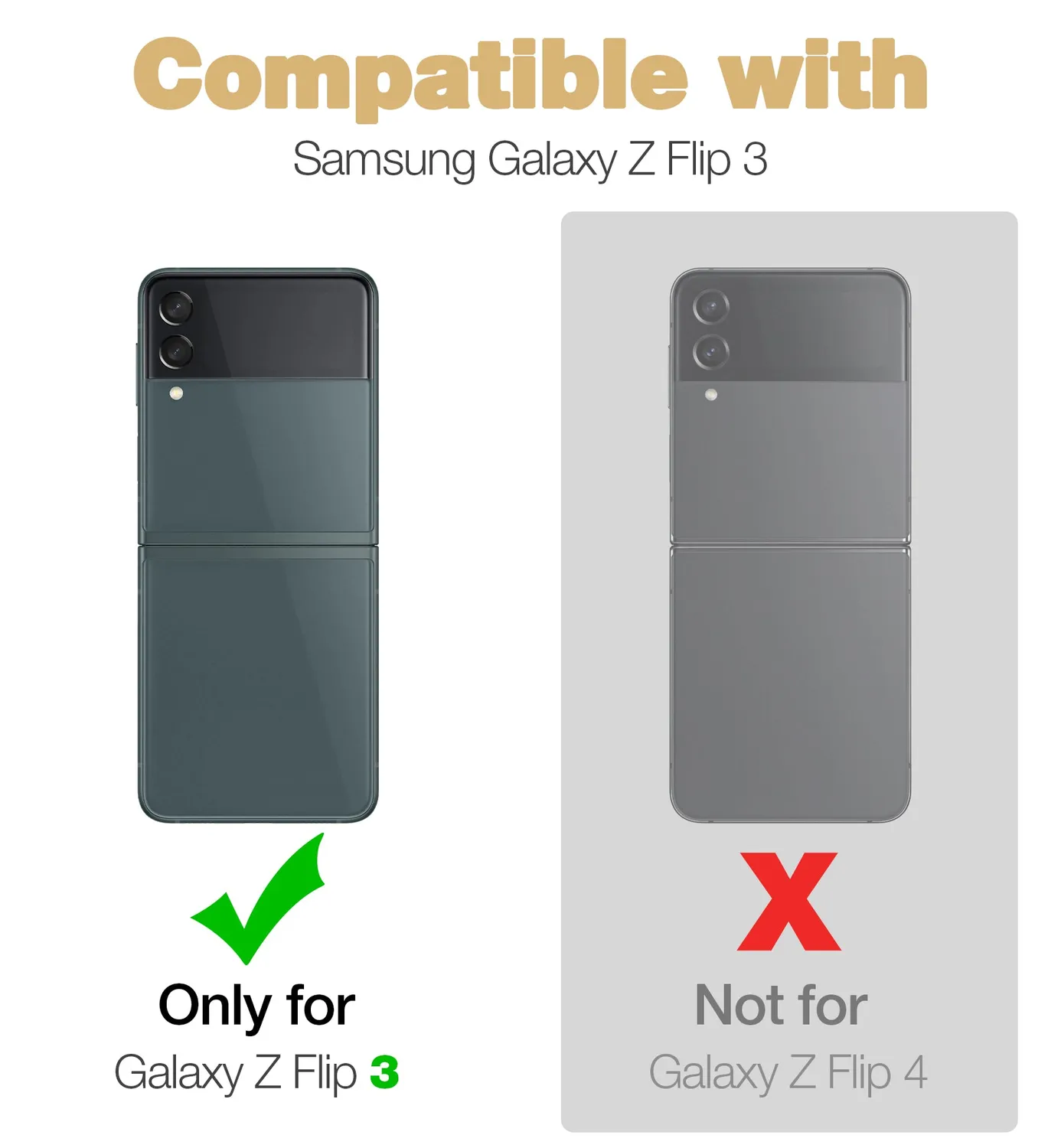 Dexnor cover Samsung Galaxy Z Flip 3 nera antiurto
