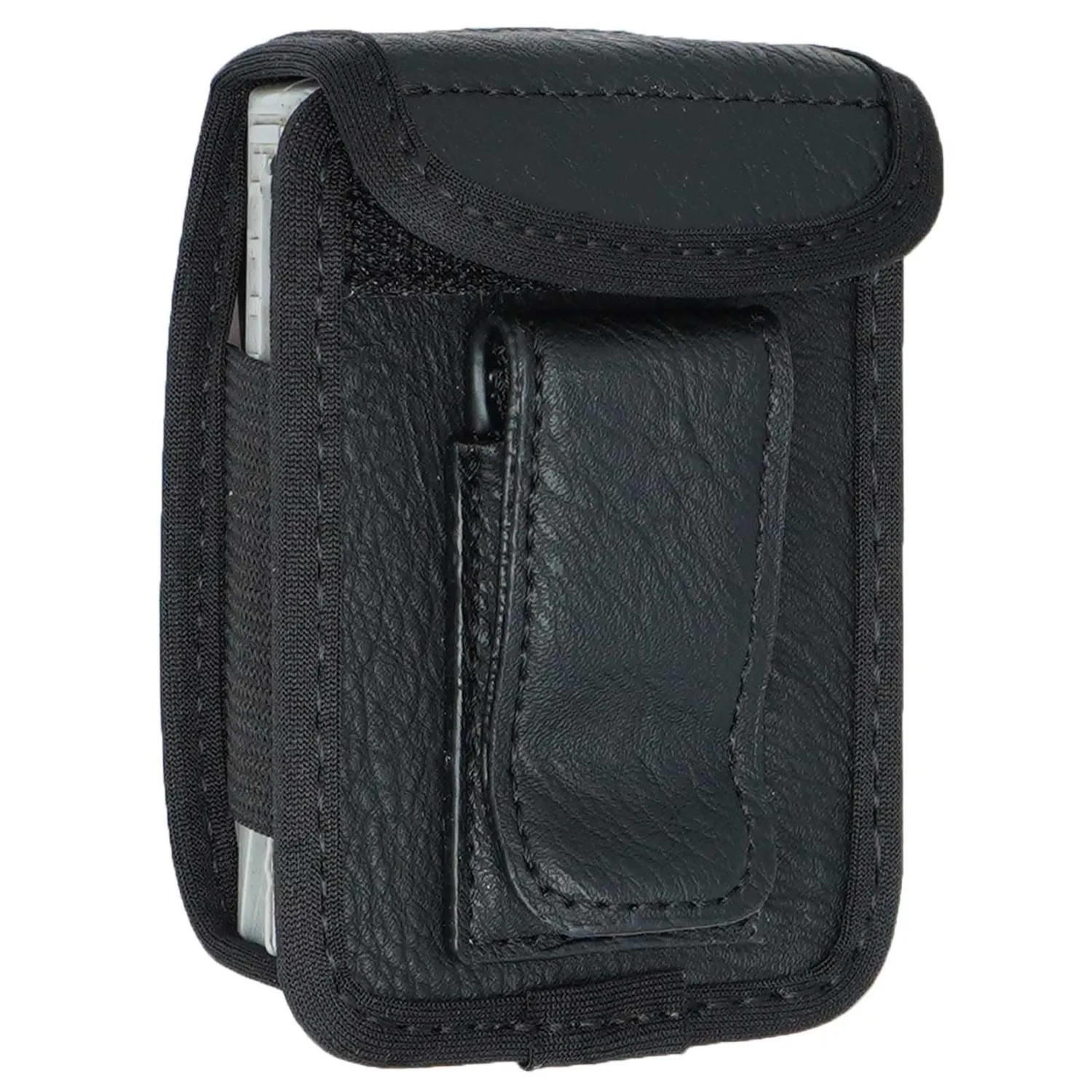 caseroxx Swissphone BOSS fondina cintura nera pelle
