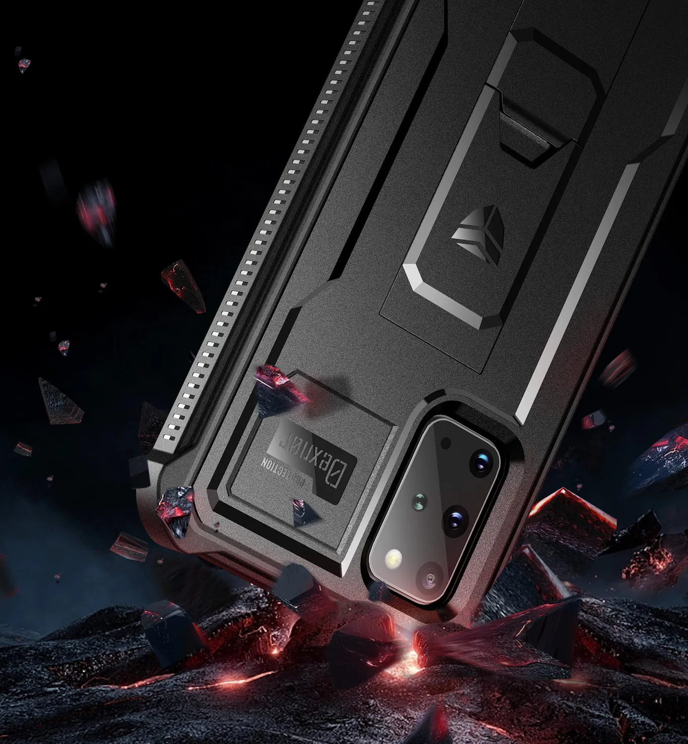 Dexnor Galaxy S20 Plus cover nero antishock