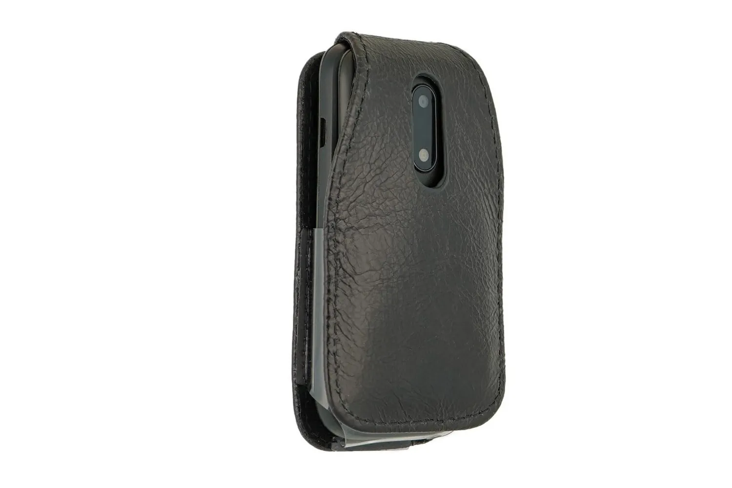 caseroxx Alcatel 2053D 2057 borsa pelle nero