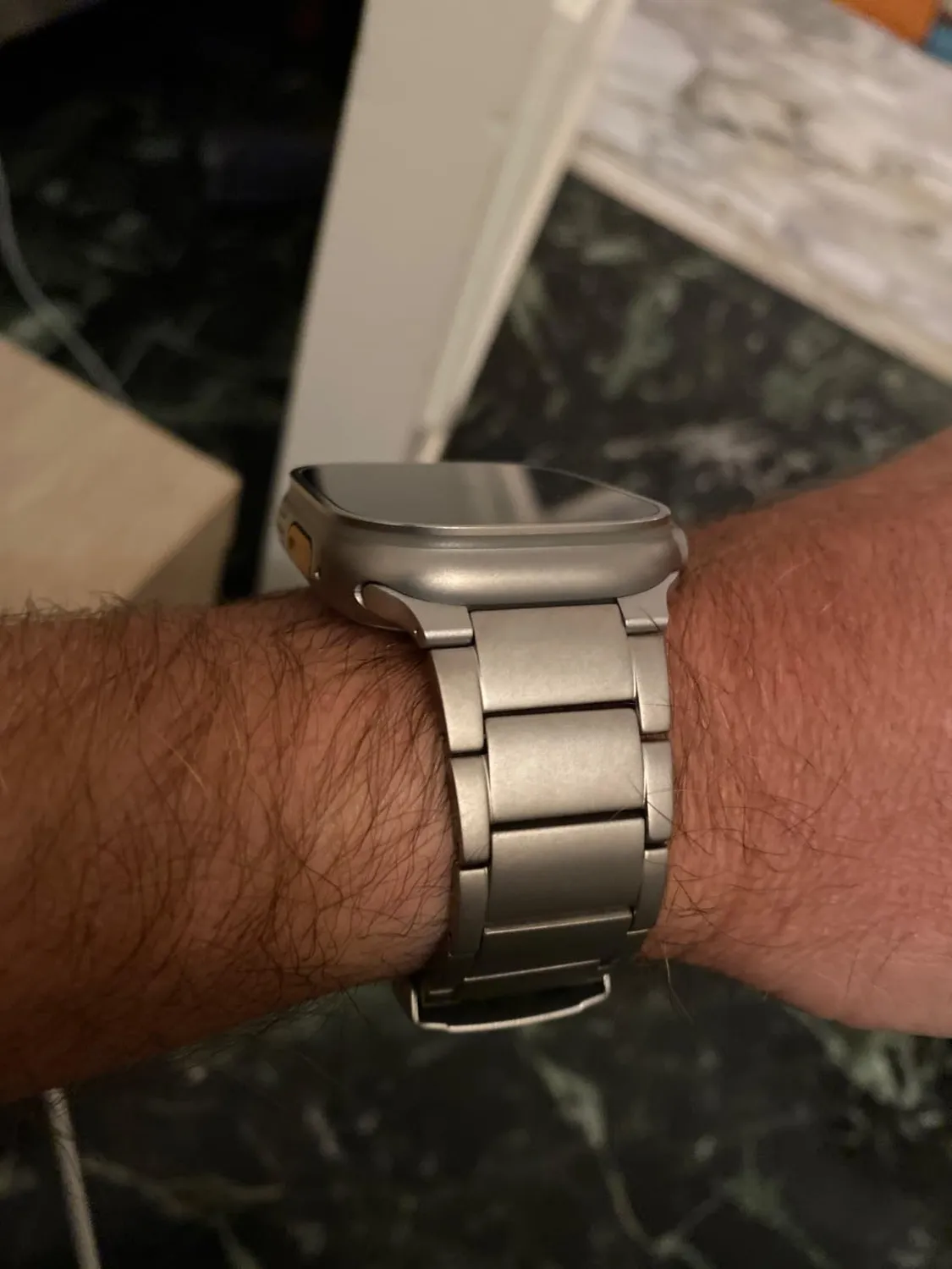 MoKo Cinturino Titanio Apple Watch 42-49mm Doppio Pulsante