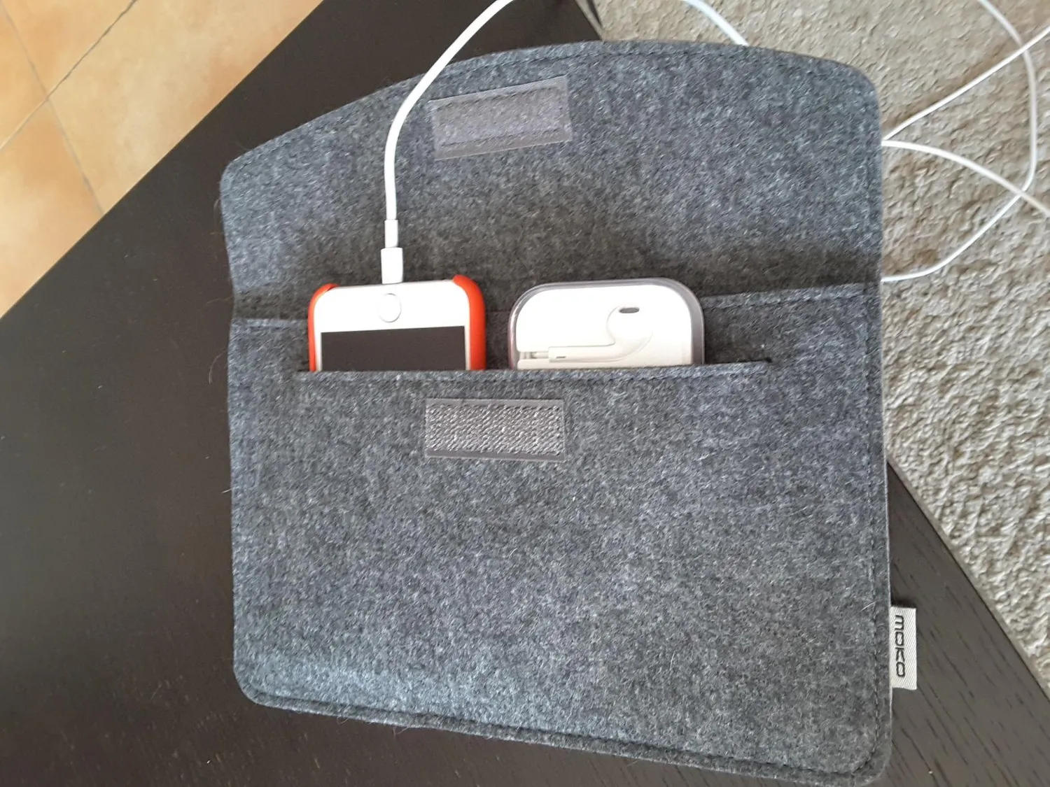 MoKo custodia sleeve feltro tablet 7-8 pollici grigio chiaro antiurto