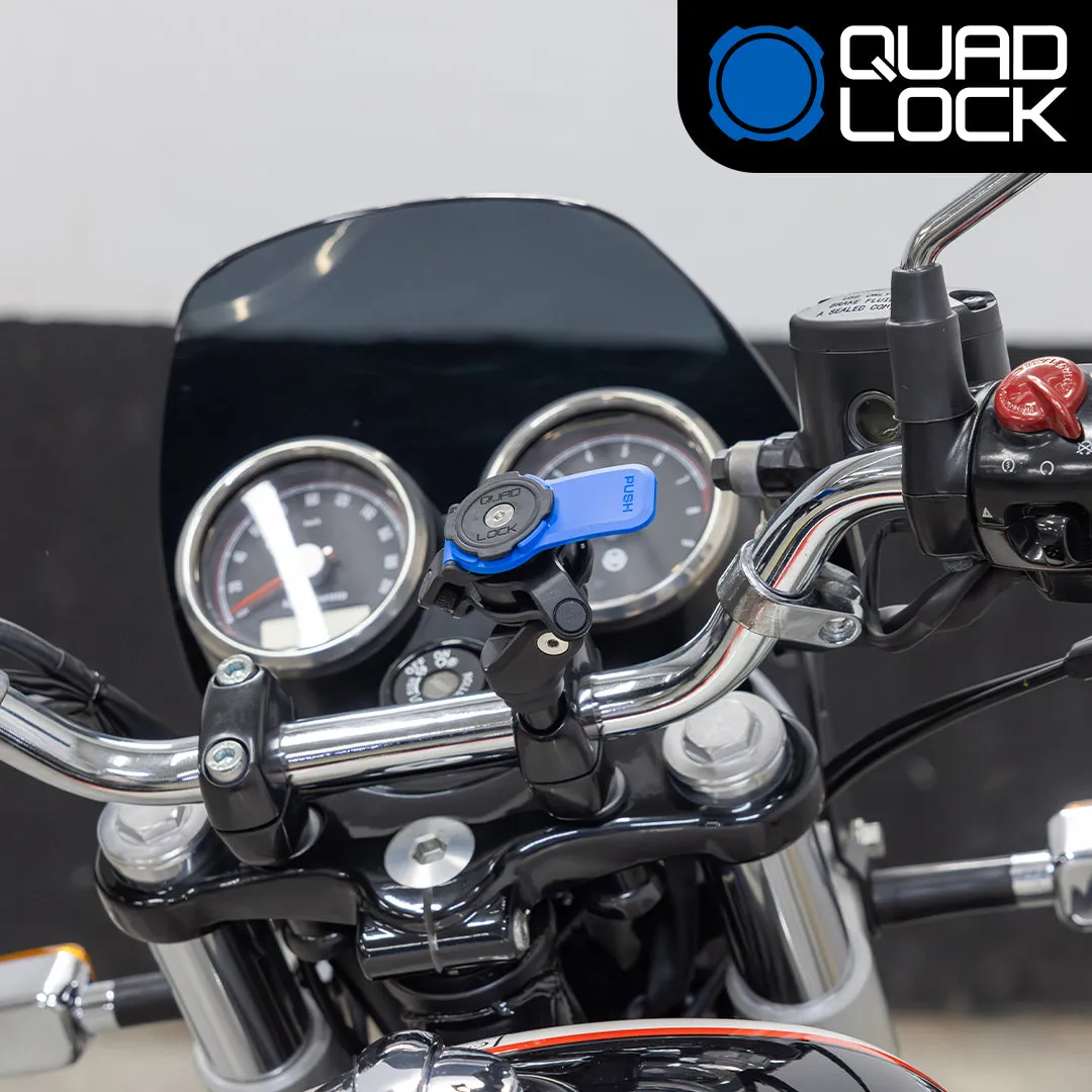 Quad Lock Handlebar Clamp Supporto smartphone moto con bullone