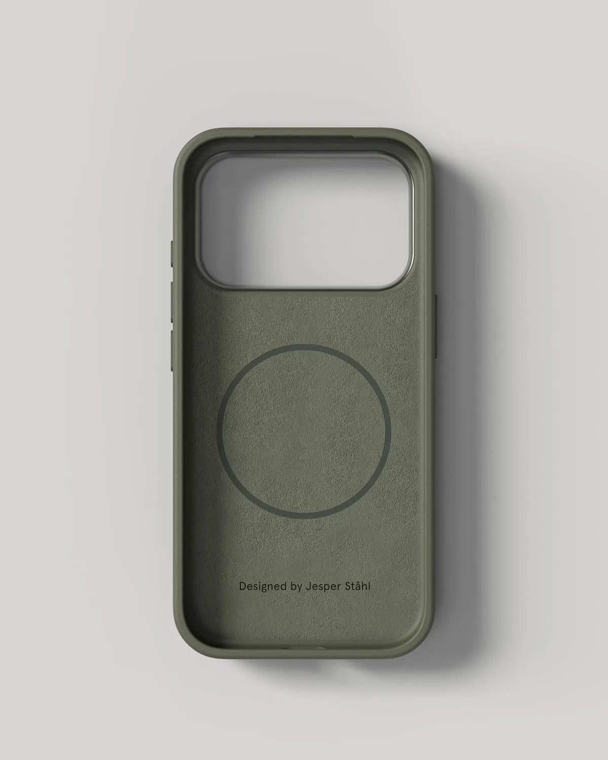 Nudient Bold Case cover iPhone 18 Pro verde oliva MagSafe antiurto