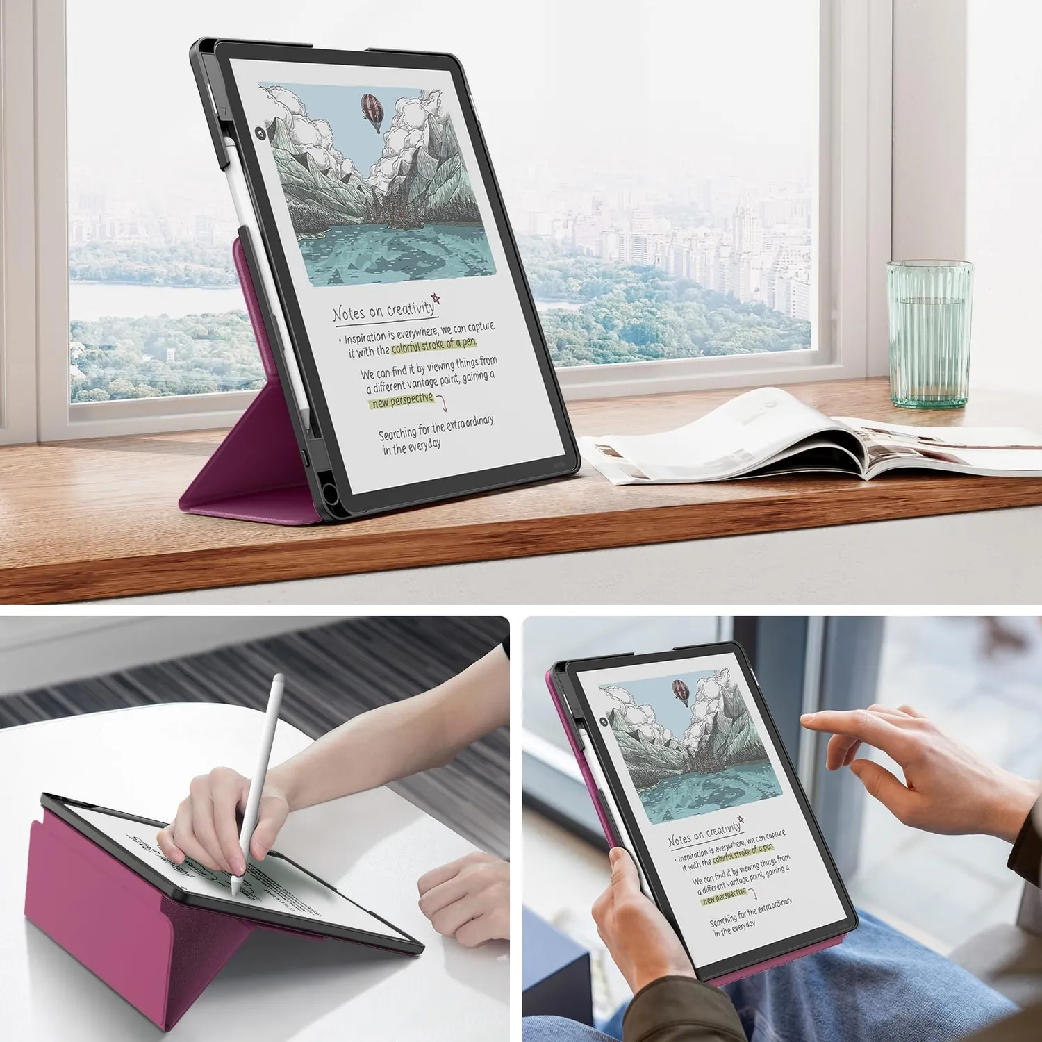 MoKo Kindle Scribe 11 pollici custodia Fico con supporto