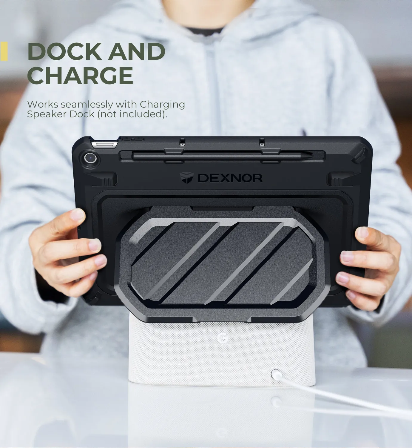 Dexnor Cover Pixel Tablet 11 Nera con Stand