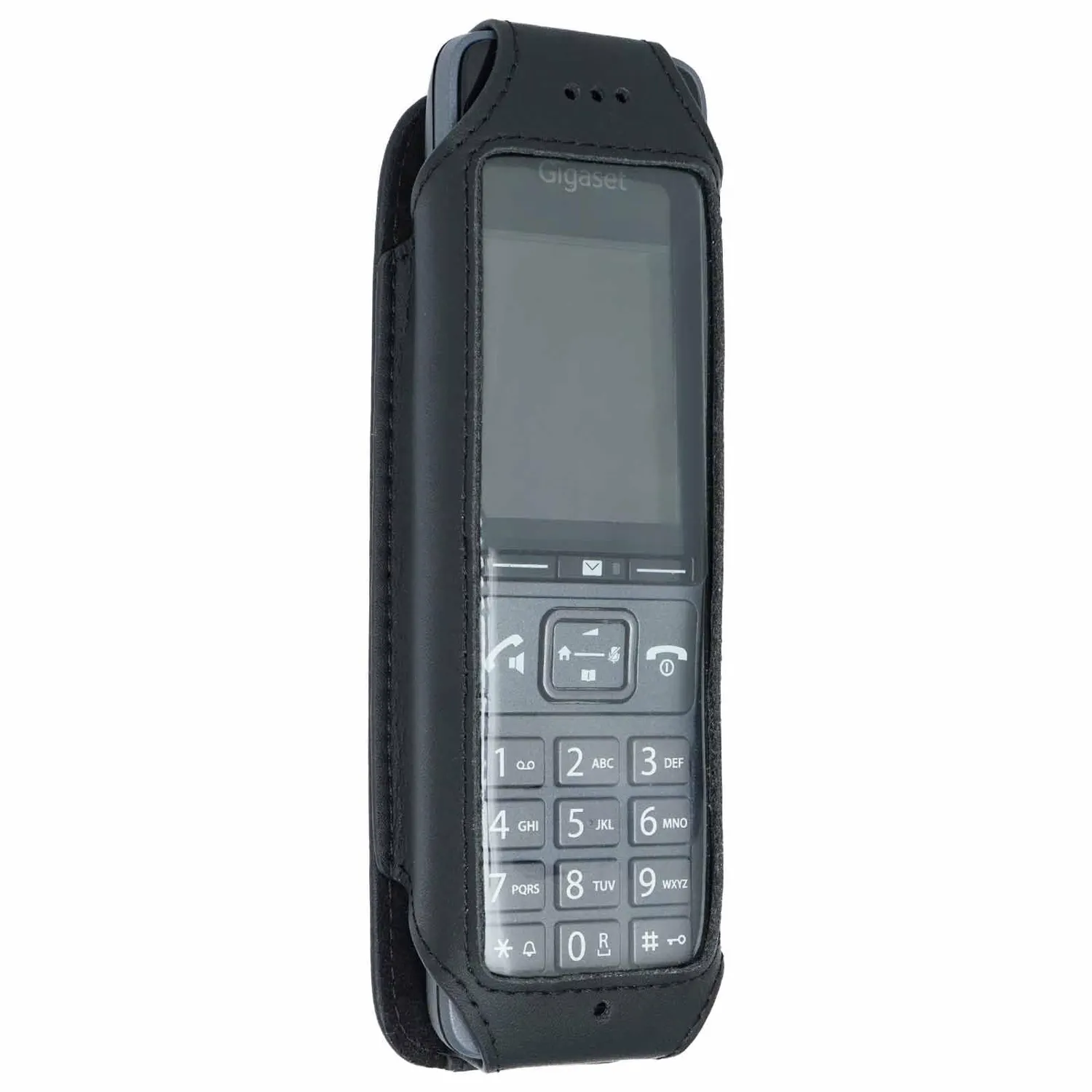 caseroxx Gigaset Comfort 500A custodia pelle con clip cintura