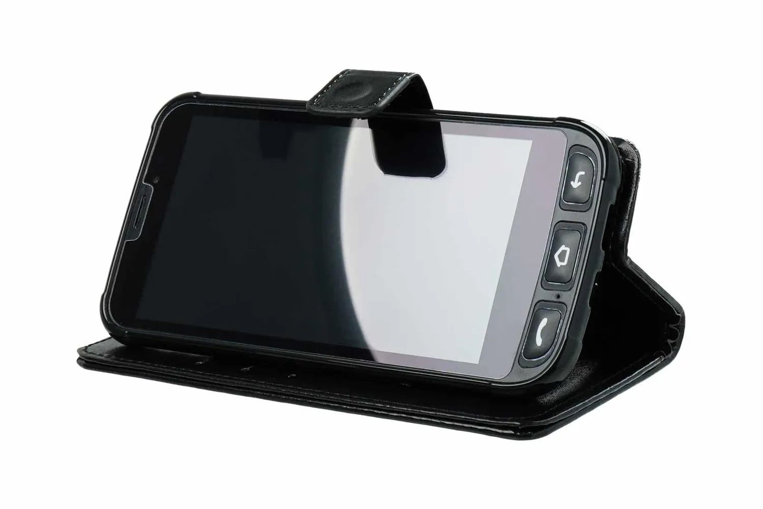 caseroxx Custodia a Libro Olympia Neo Mini Nero Ecopelle