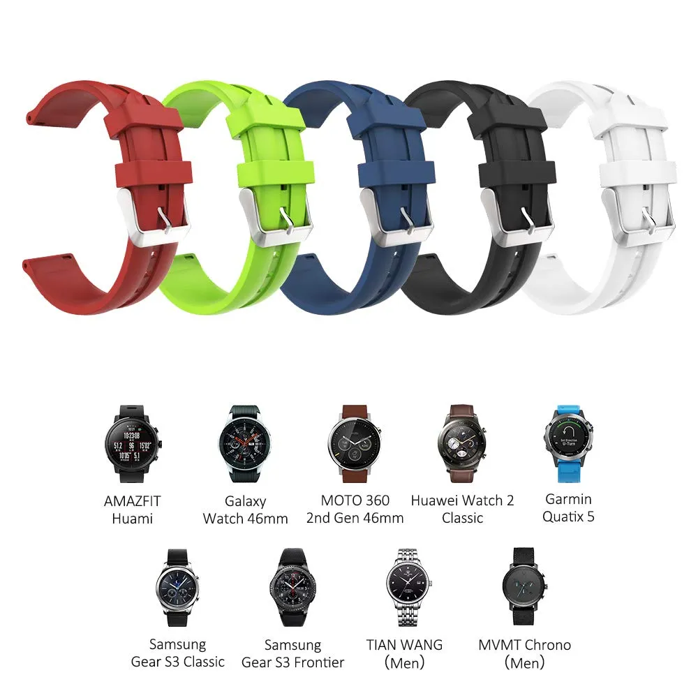 MoKo Cinturino Silicone 22mm Rosso Scuro Galaxy Watch