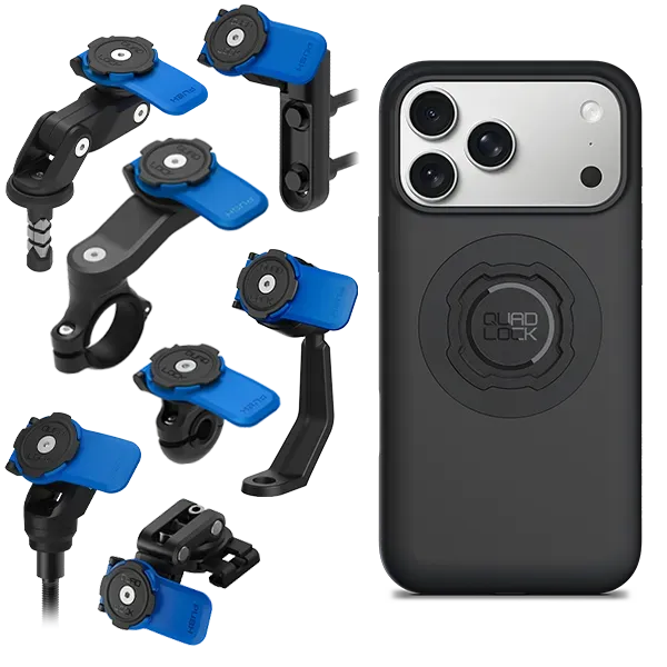 Quad Lock Kit Moto Supporto iPhone + Custodia Antiurto