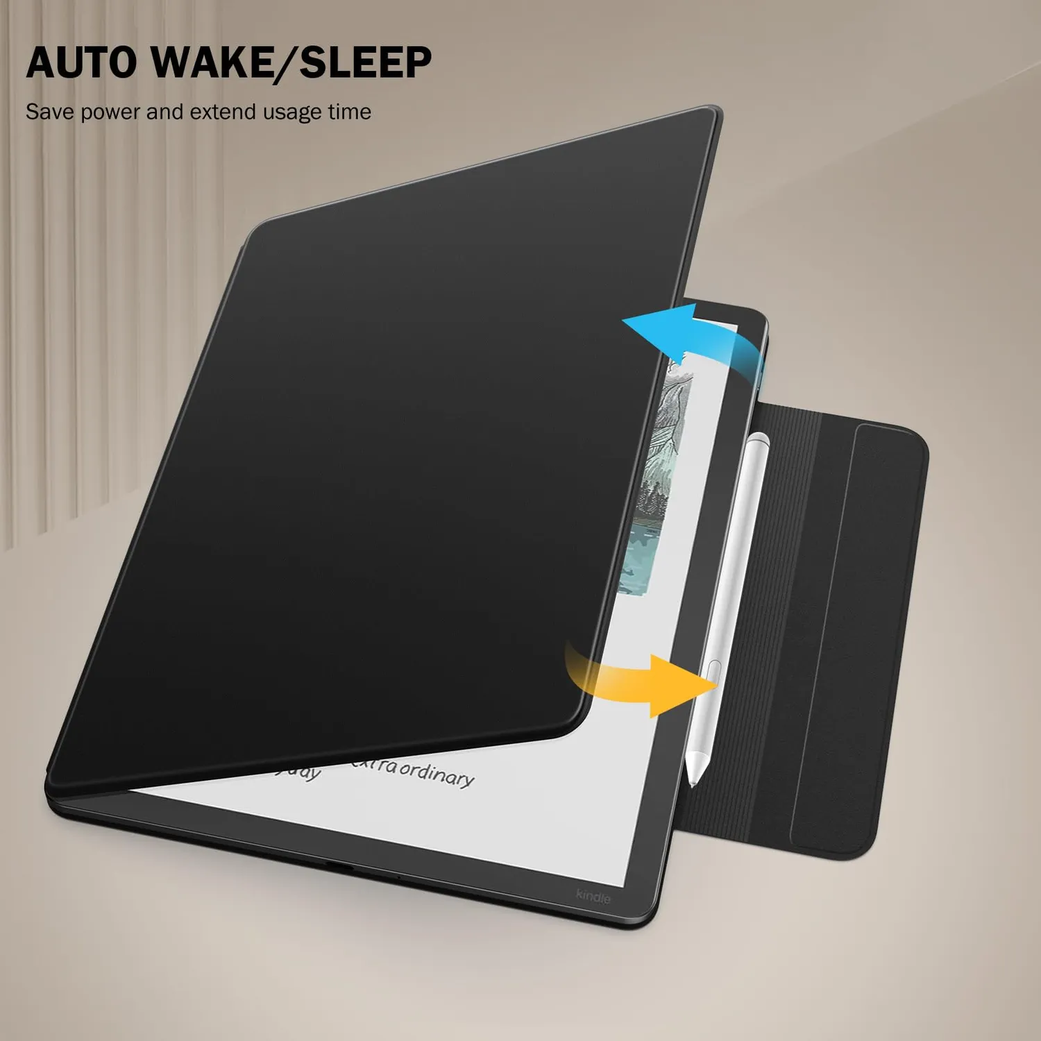 MoKo Kindle Scribe 11" 2025 custodia magnetica nero sottile