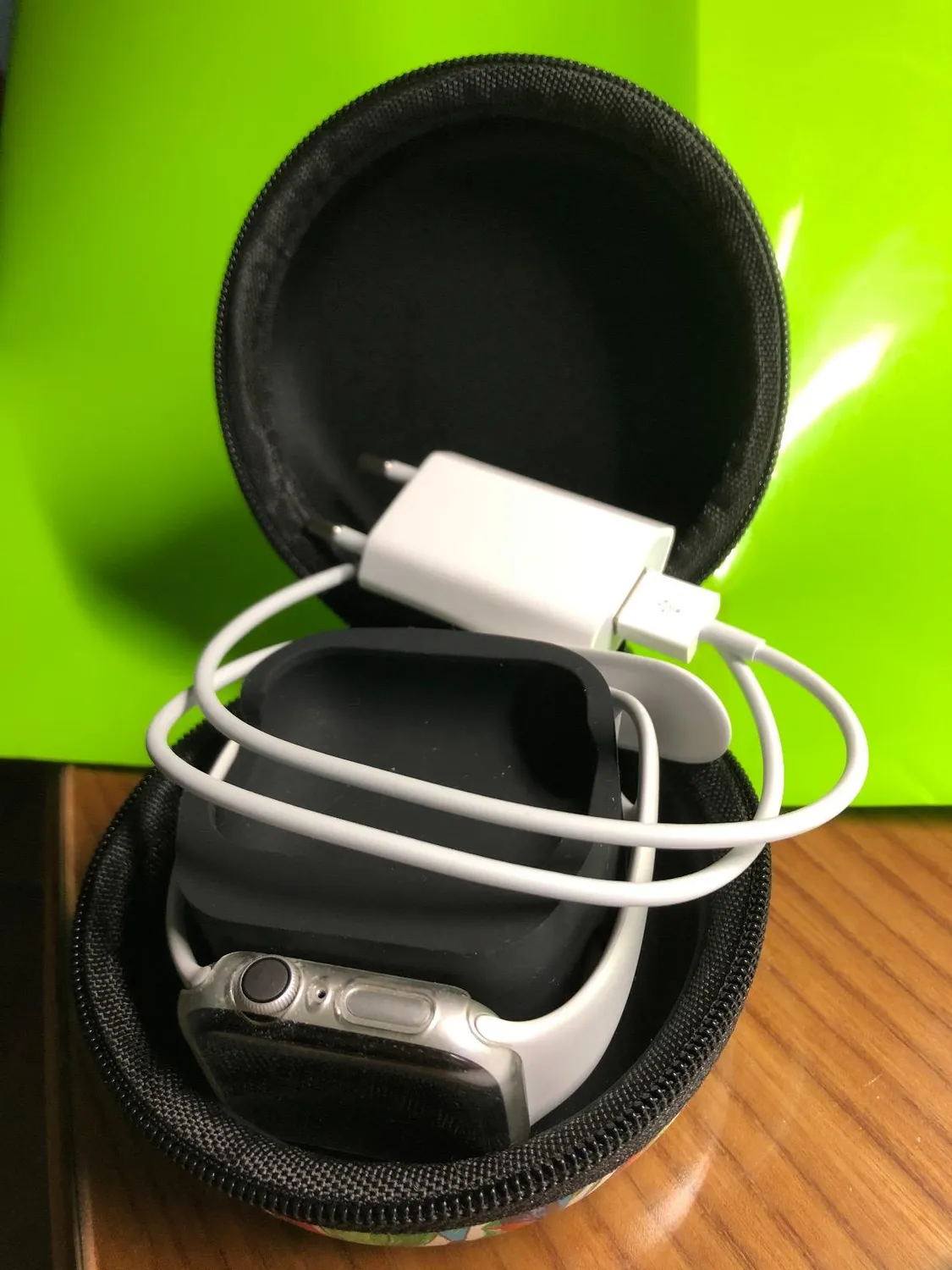 MoKo Custodia Viaggio Apple Watch AirPods Nera Organizer