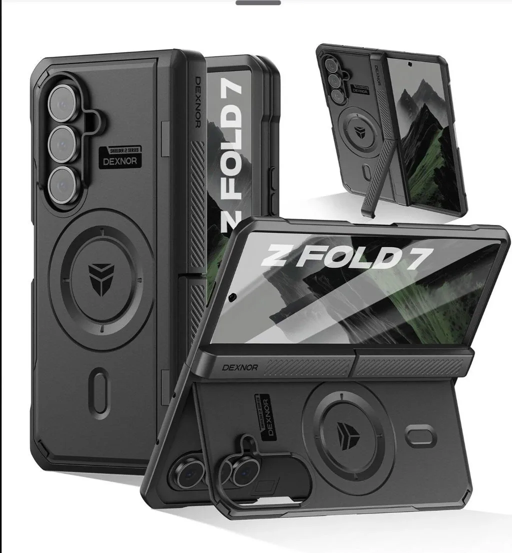 Dexnor Galaxy Z Fold 7 custodia integrale nero antiurto MagSafe