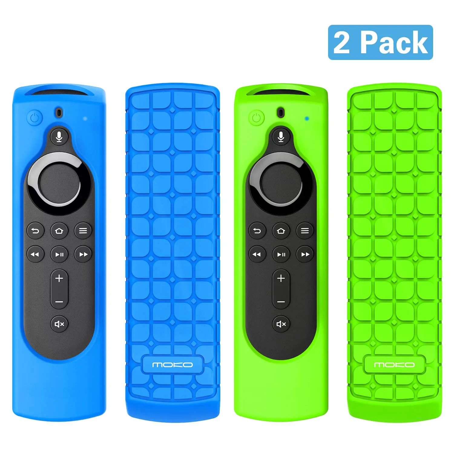 MoKo Fire TV Stick cover silicone blu verde 2 pezzi