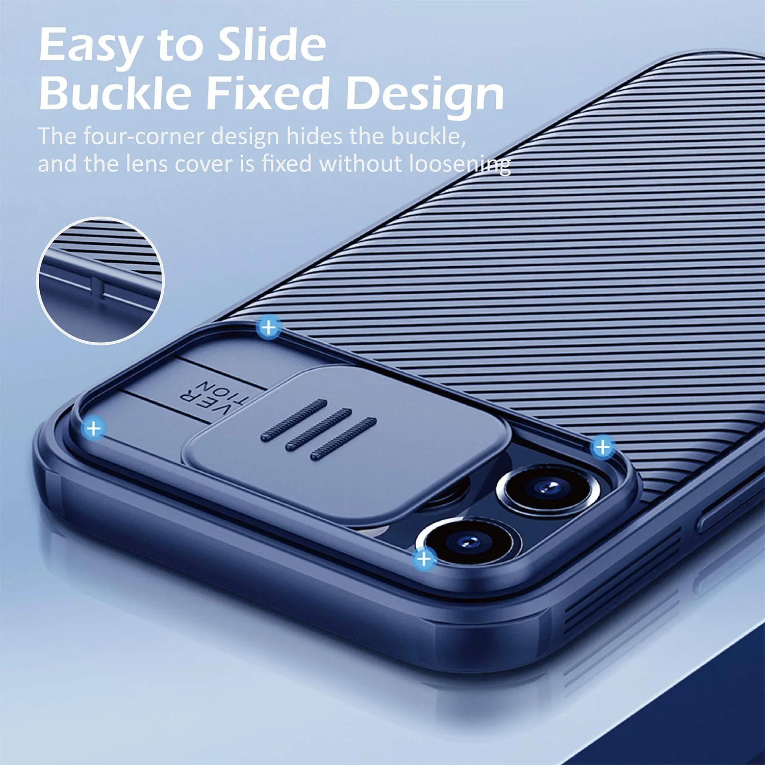 CloudValley iPhone 12 / 12 Pro Cover MagSafe Blu Sottile