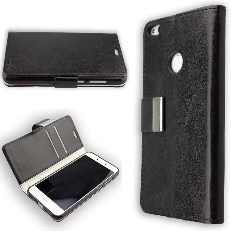 caseroxx Bookstyle custodia a libro Huawei P8 Lite 2017 nero