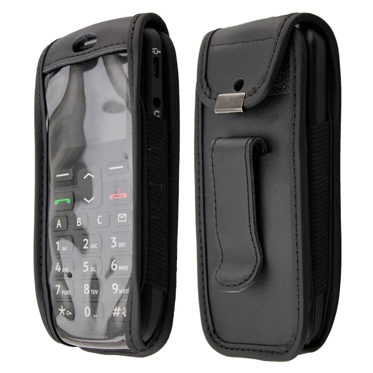 caseroxx Doro PhoneEasy 506 borsello pelle nero vera pelle