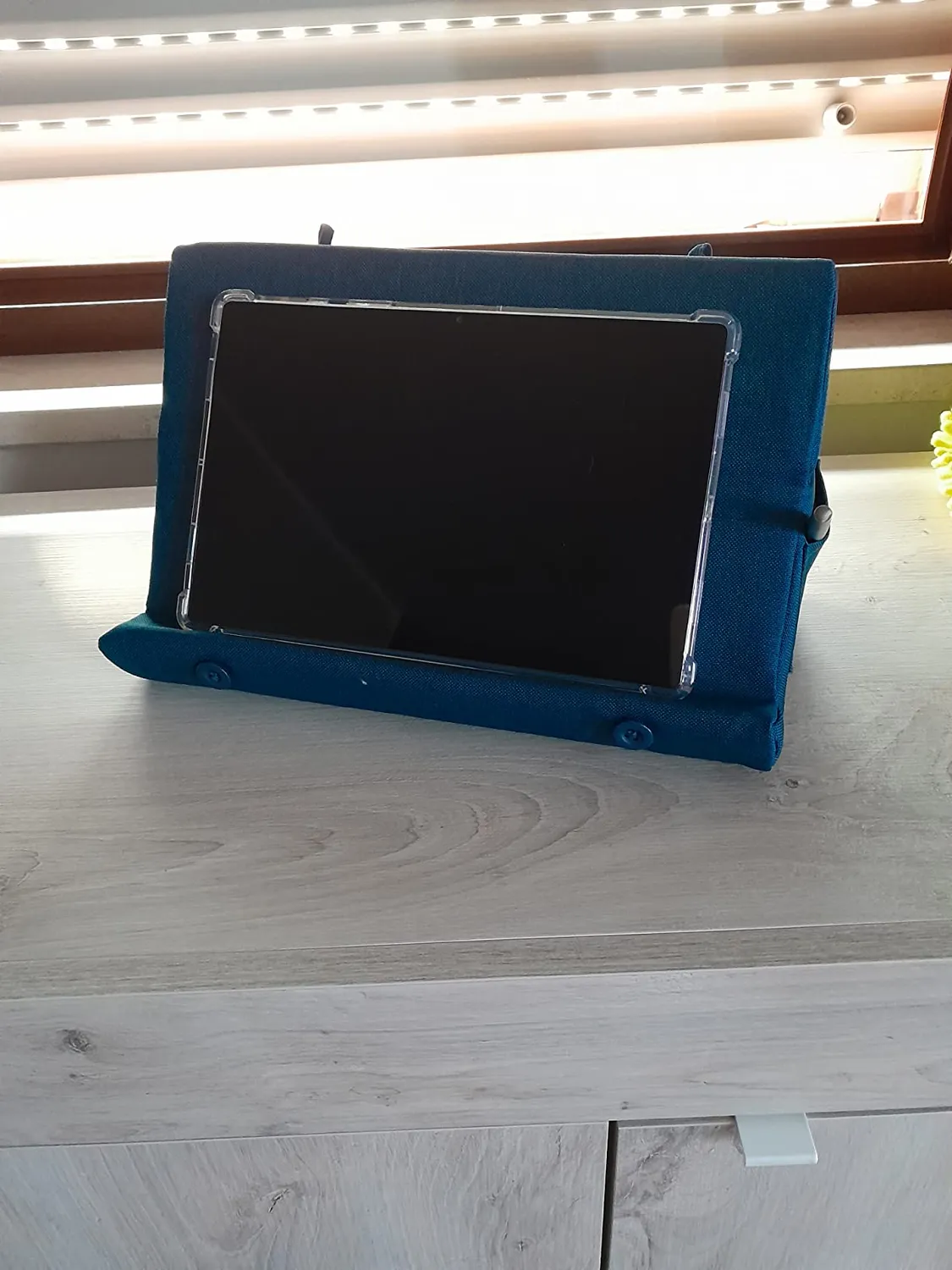 MoKo Supporto Tablet Cuscino 12.9" Blu Pavone