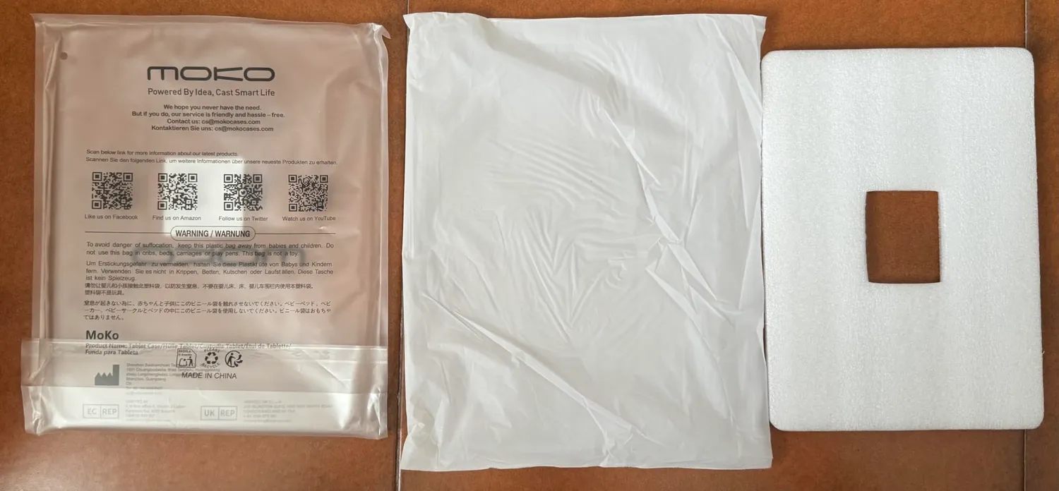 MoKo Cover iPad A16 11/10 Gen 11/10.9" Argento Trasparente