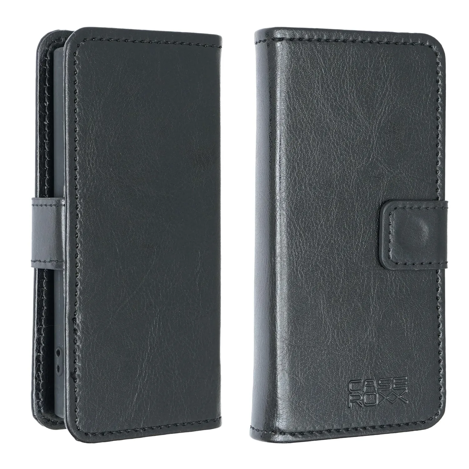 caseroxx Nokia 105 DS 2024 custodia libro nera portacarte