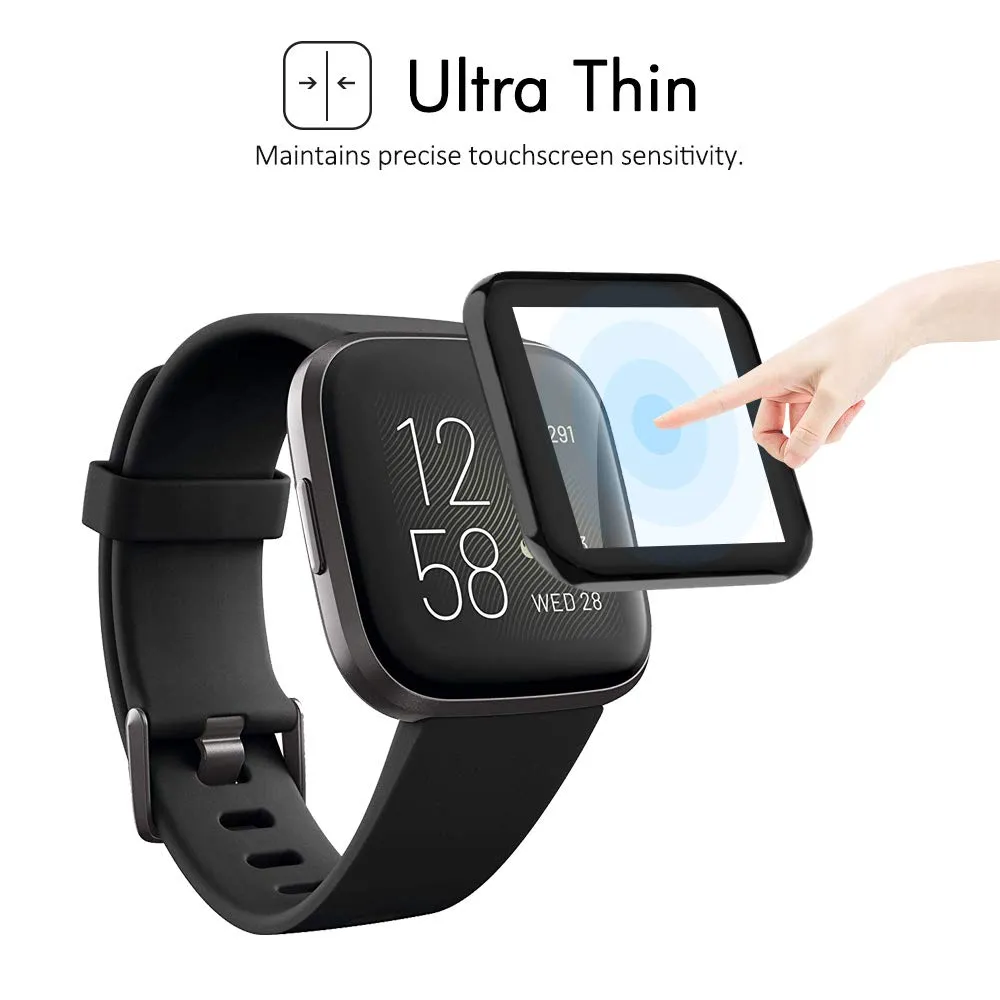 MoKo Pellicola Fitbit Versa 2 Nero 2 Pezzi Touch 9H