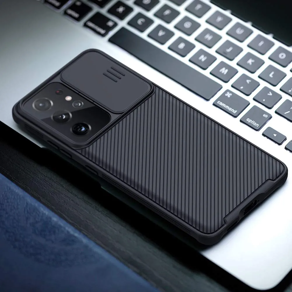 CloudValley cover Samsung Galaxy S21 Ultra 5G con copri fotocamera nero