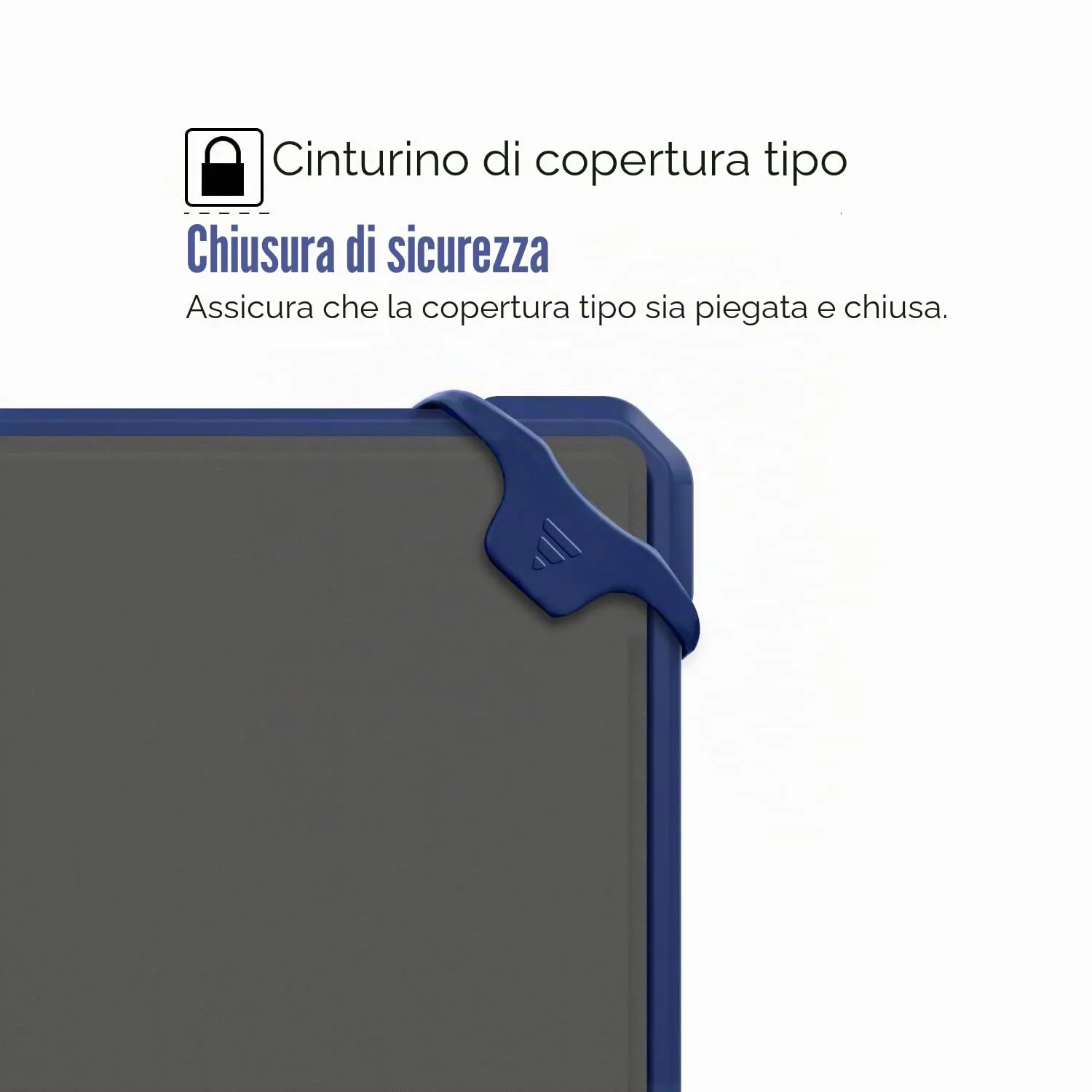 MoKo Cover Surface Pro 7+/7/6/5/4 Custodia TPU Blu Cinghia