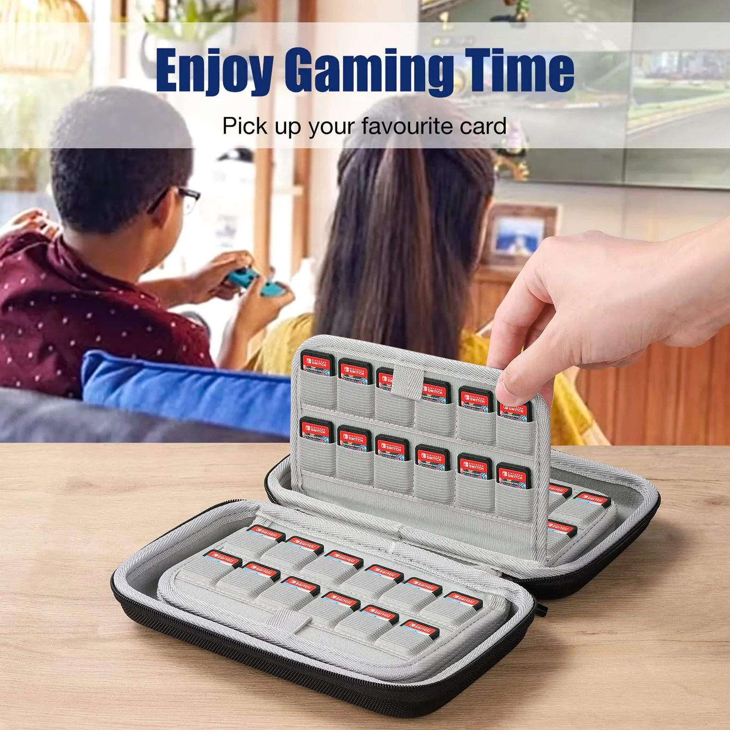 MoKo Switch custodia porta giochi EVA 80 tasche