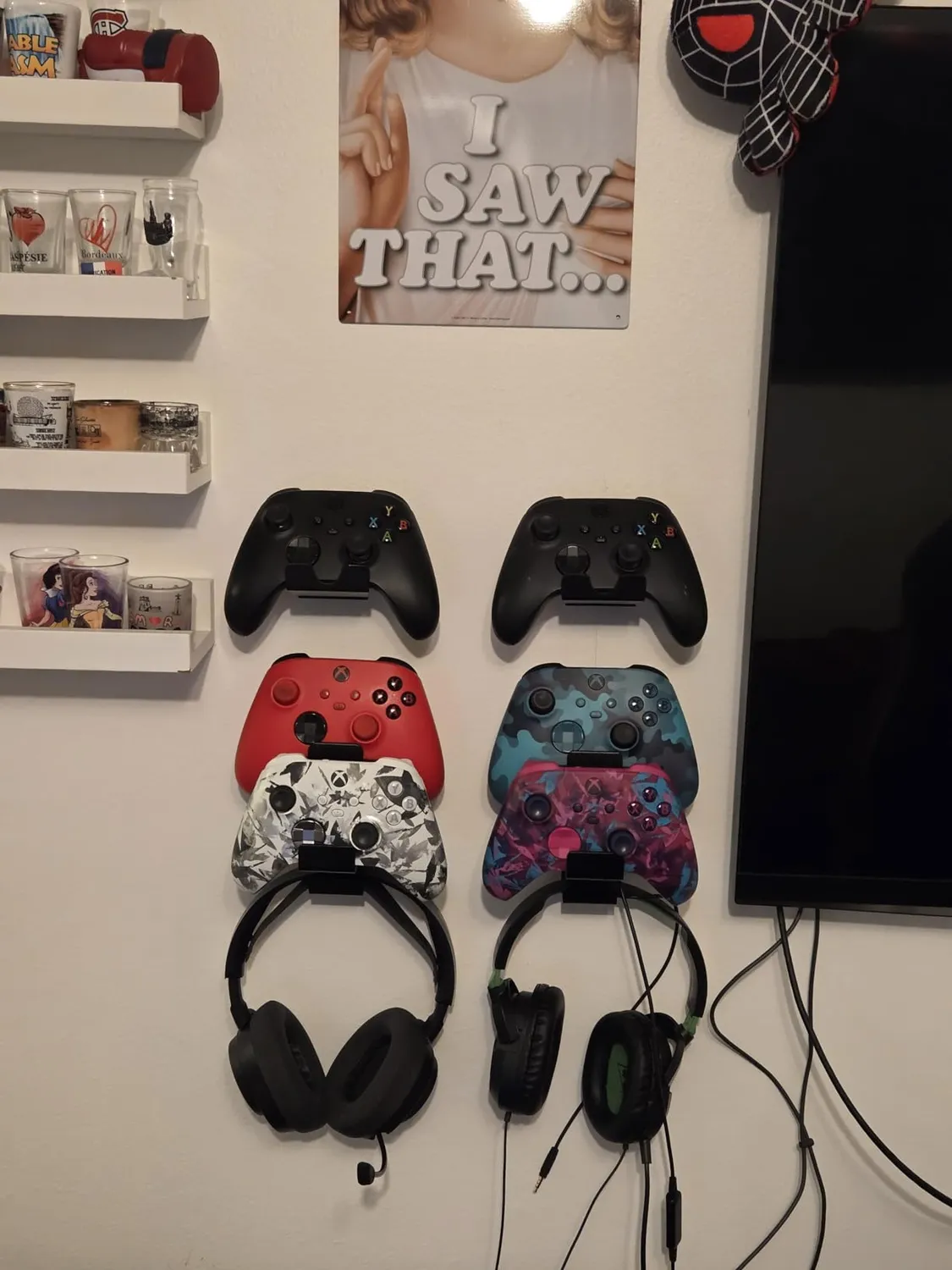 MoKo Supporto Controller Cuffie Nero Alluminio 3 in 1