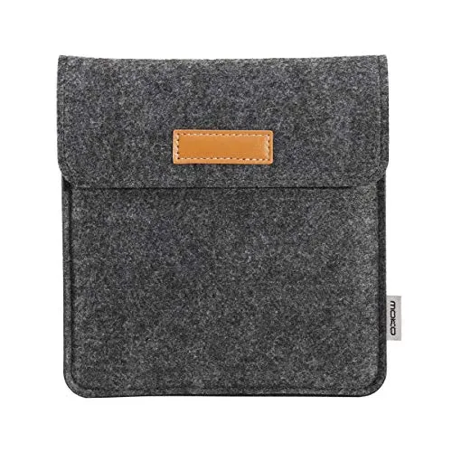 MoKo Kindle Oasis custodia feltro grigio scuro portafoglio