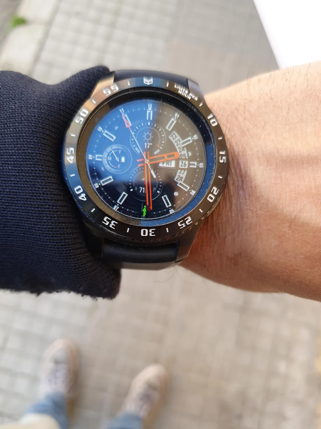 MoKo anello lunetta Galaxy Watch 46mm nero acciaio