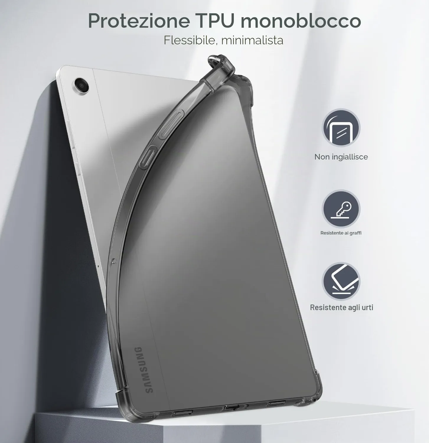 MoKo Cover Samsung Galaxy Tab A11+ 11" 2025 Nero TPU