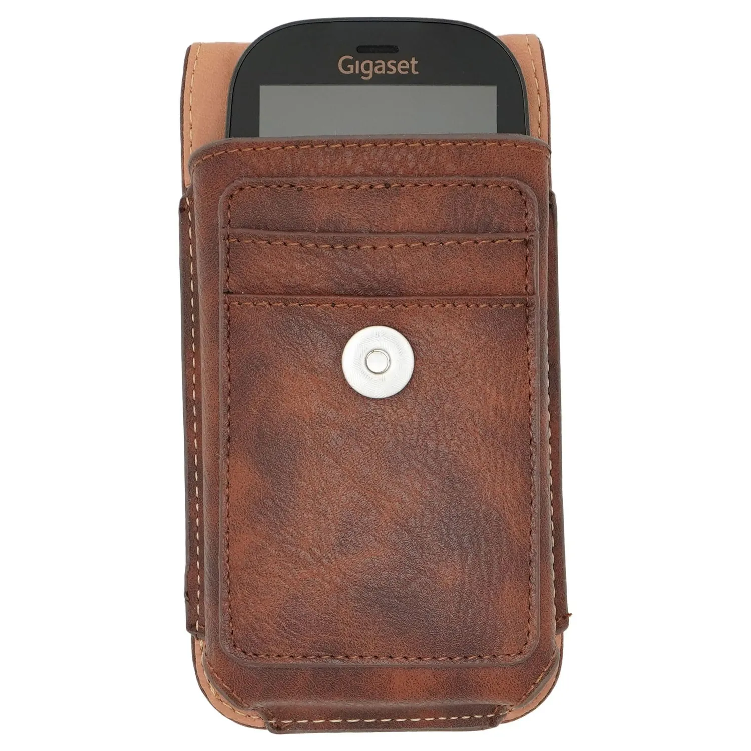 caseroxx Outdoor borsa Gigaset GL695 marrone cintura