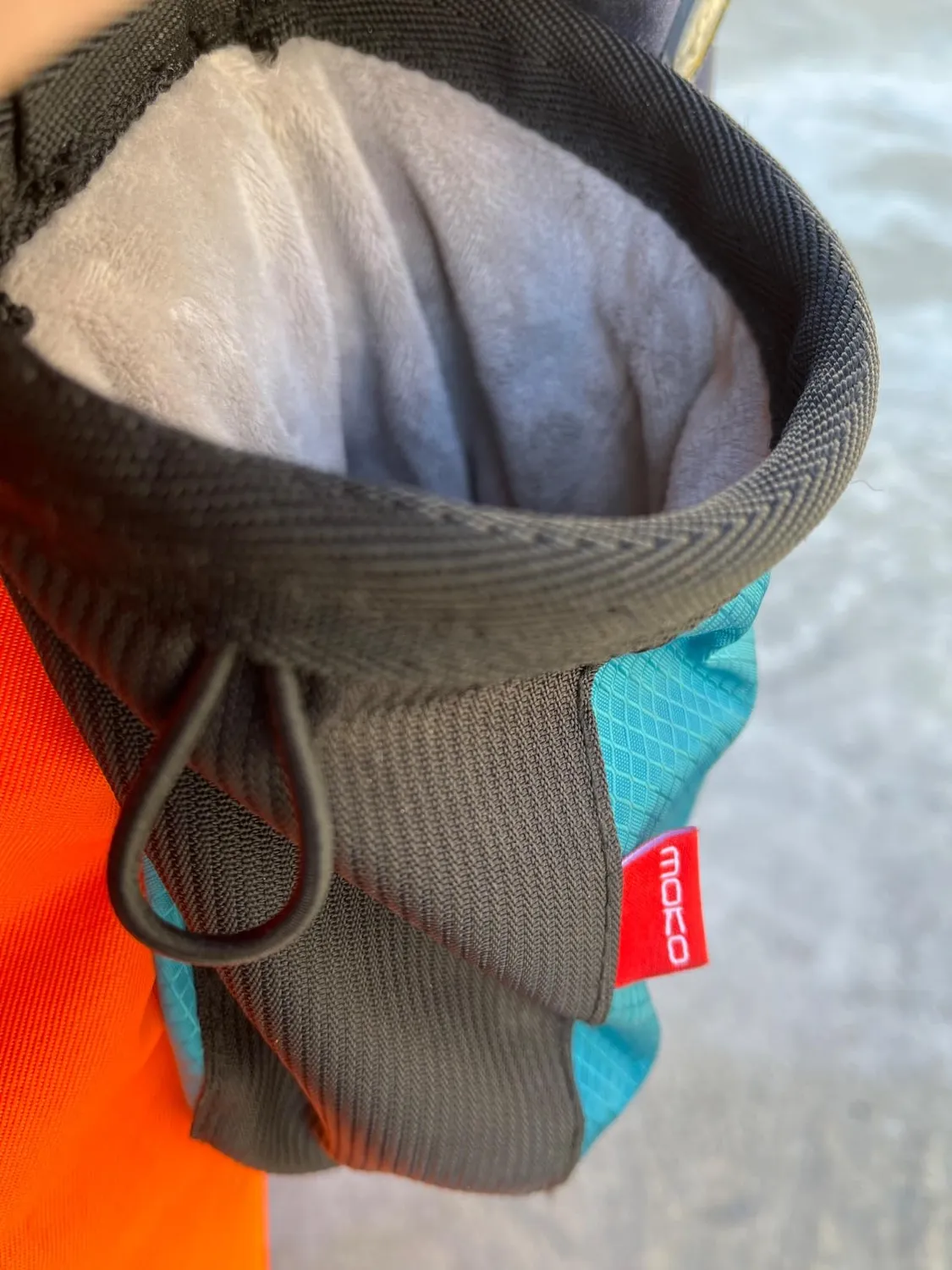 MoKo chalkbag sacca magnesite nero blu royal nylon