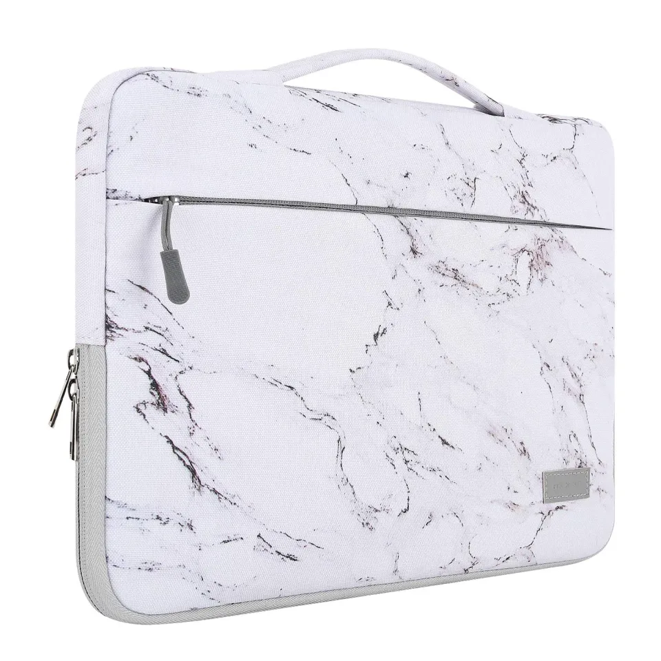 MoKo Borsa Laptop 13,3" Marmo con Maniglia e Tasca
