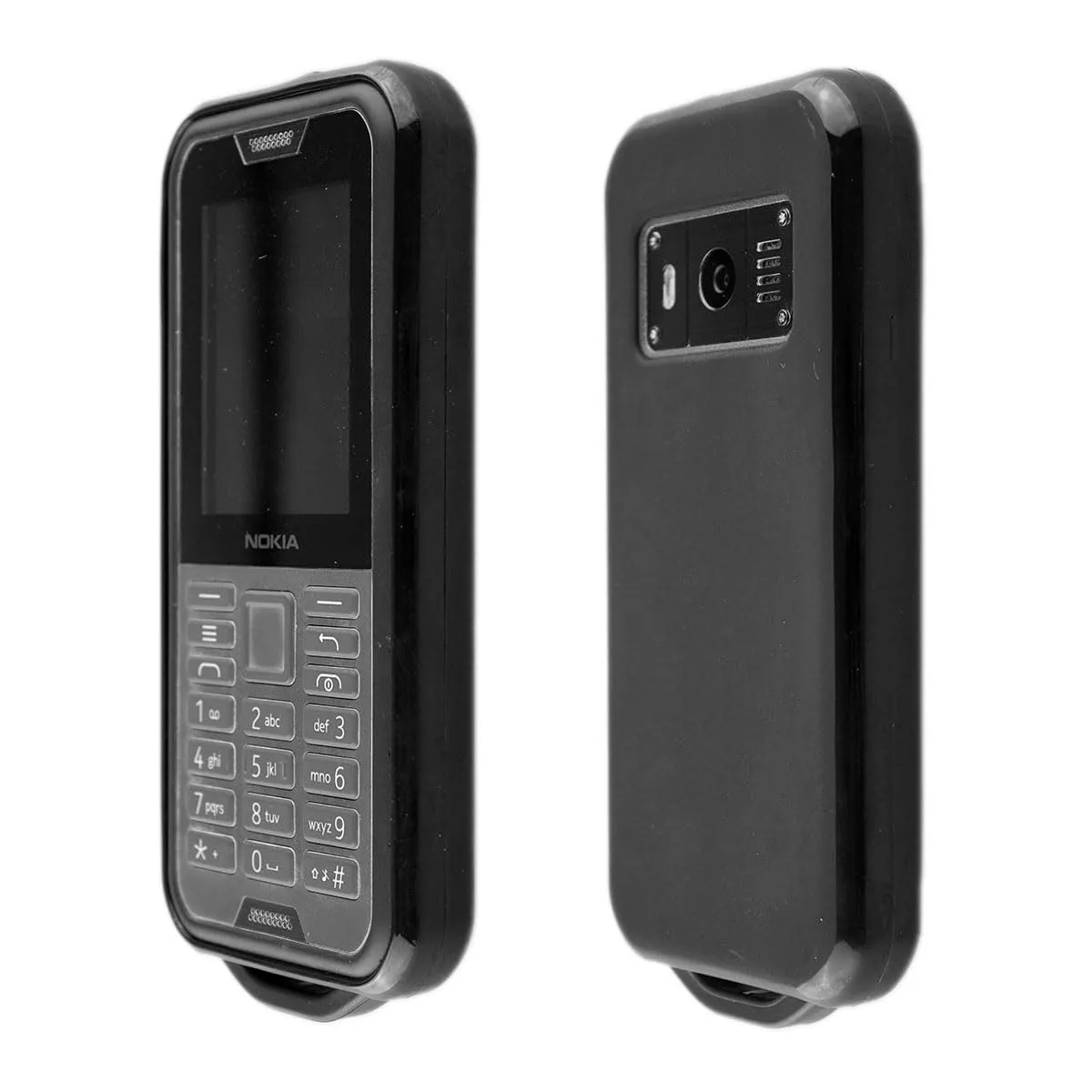 caseroxx TPU custodia Nokia 800 Tough nera antiurto