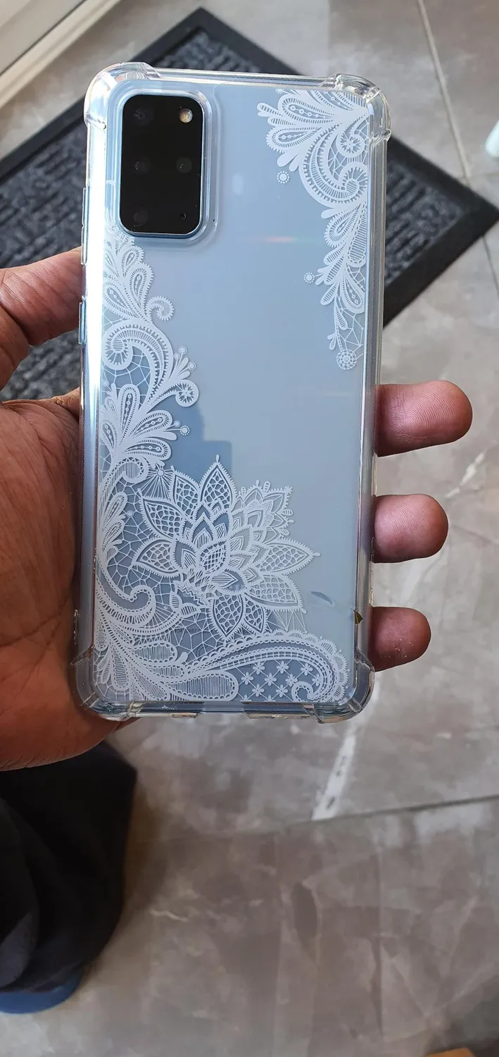 MoKo Galaxy S20 Plus cover rigida trasparente pizzo cristallo