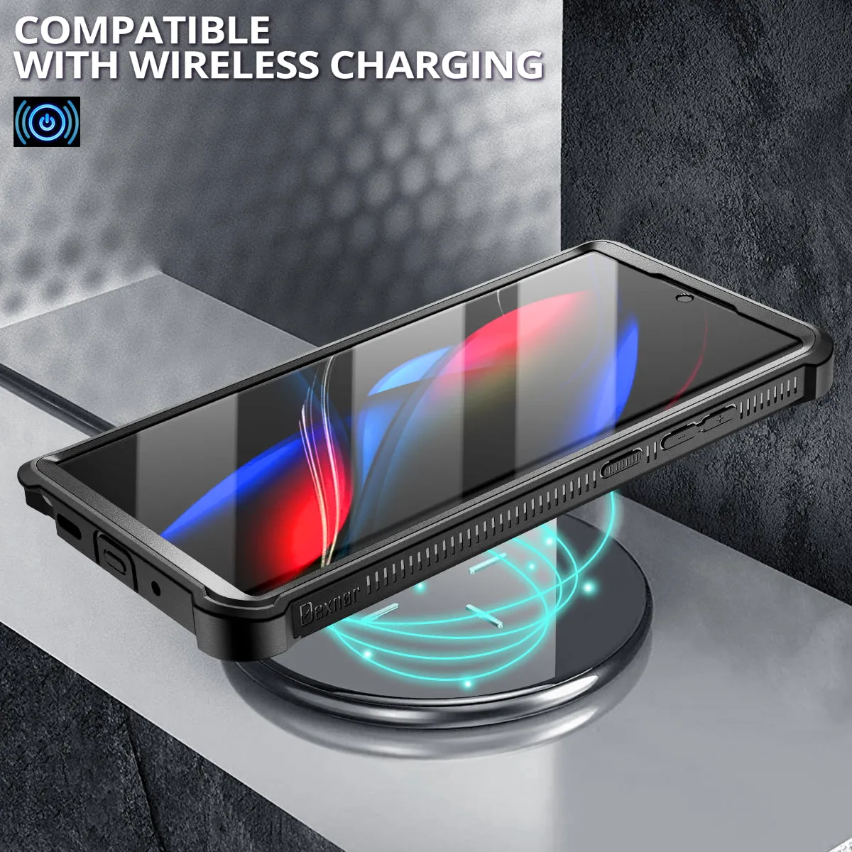 Dexnor Galaxy Note 20 Ultra cover rugged nera con pellicola