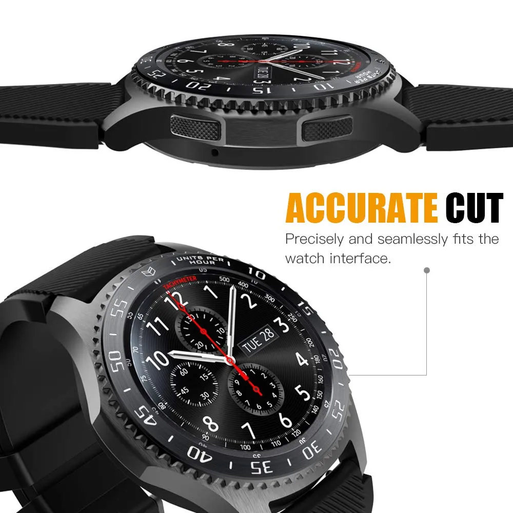 MoKo anello lunetta Galaxy Watch 46mm nero acciaio