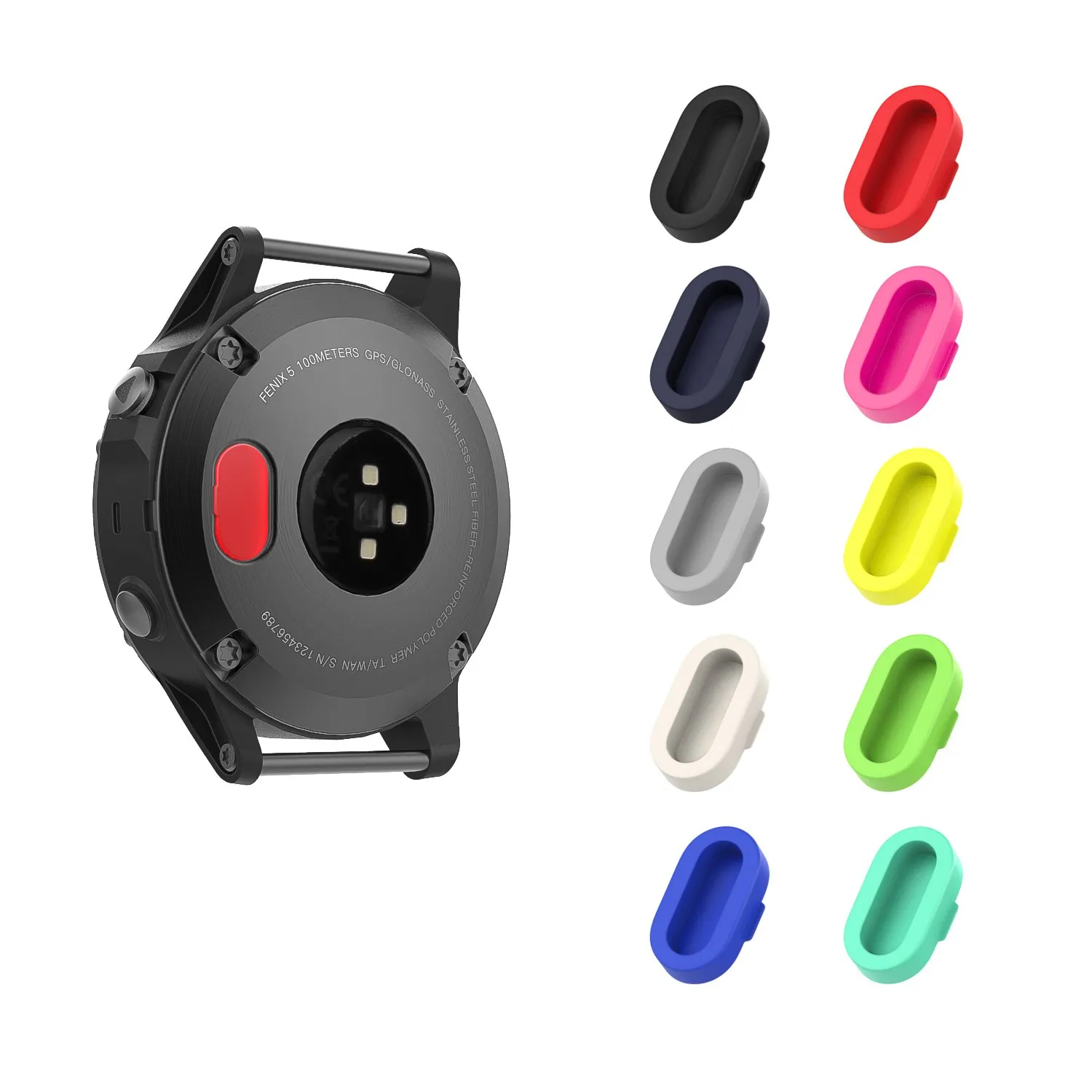 MoKo tappi antipolvere Garmin neri 10 pezzi silicone