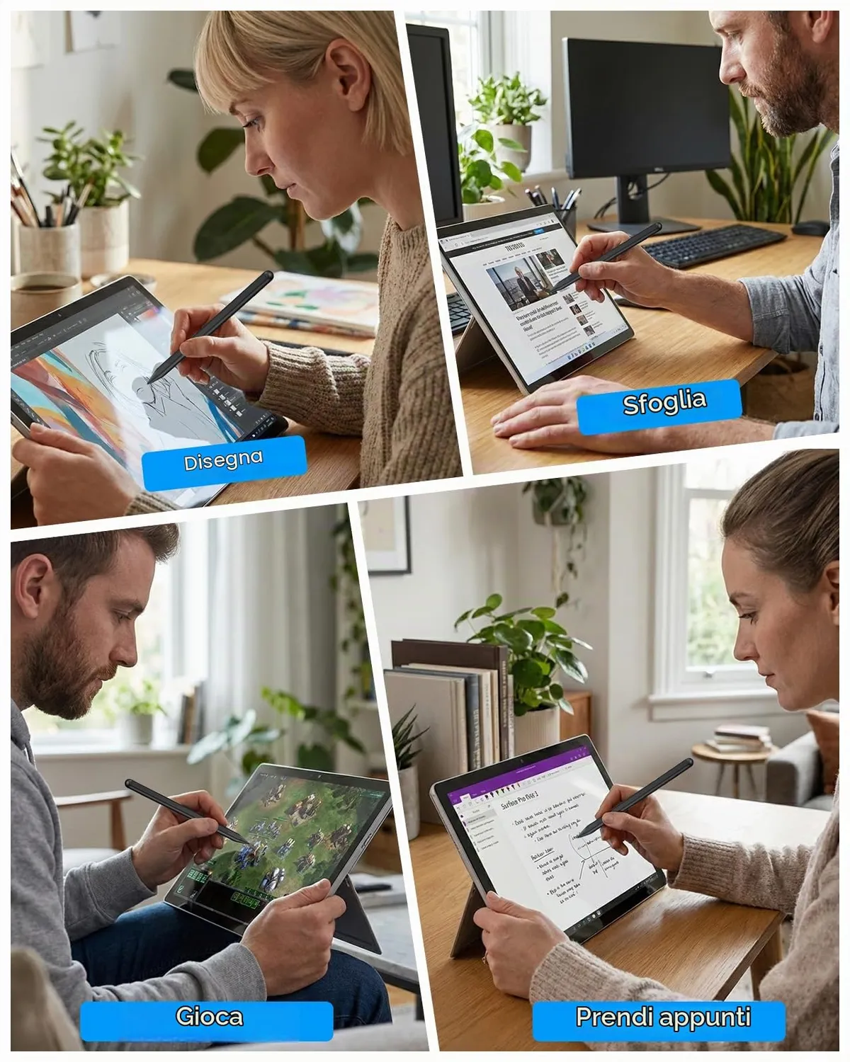 MoKo Surface Pro penna stylus Type-C 1024 livelli
