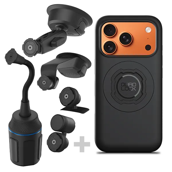 Quad Lock Kit Auto 4x4 Supporto iPhone Antivibrazione