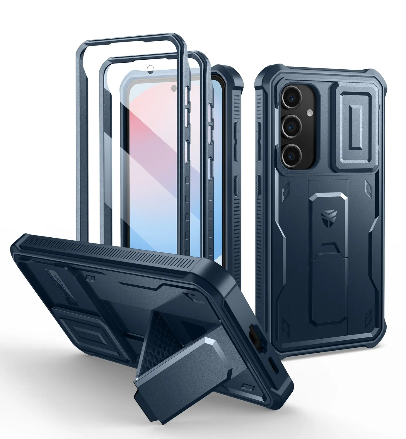 Dexnor Galaxy S24 FE cover antishock nera con pellicola